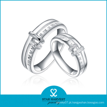 Anel de casamento de alta qualidade do acoplamento da jóia de prata (SH-R0216)